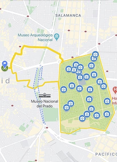 kindvriendelijke fietstocht madrid