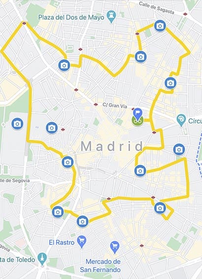 circuit vélo tapas et marchés