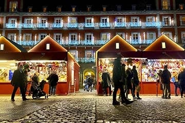 Рождественский рынок в Мадриде