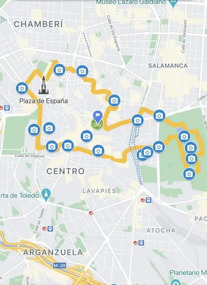 Madrid Highlights - kolesarski izlet